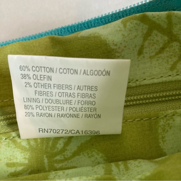 NWOT LIZ Claiborne Shoulder Bag Crochet Teal Blue with Yellow Accents. - Picture 8 of 15